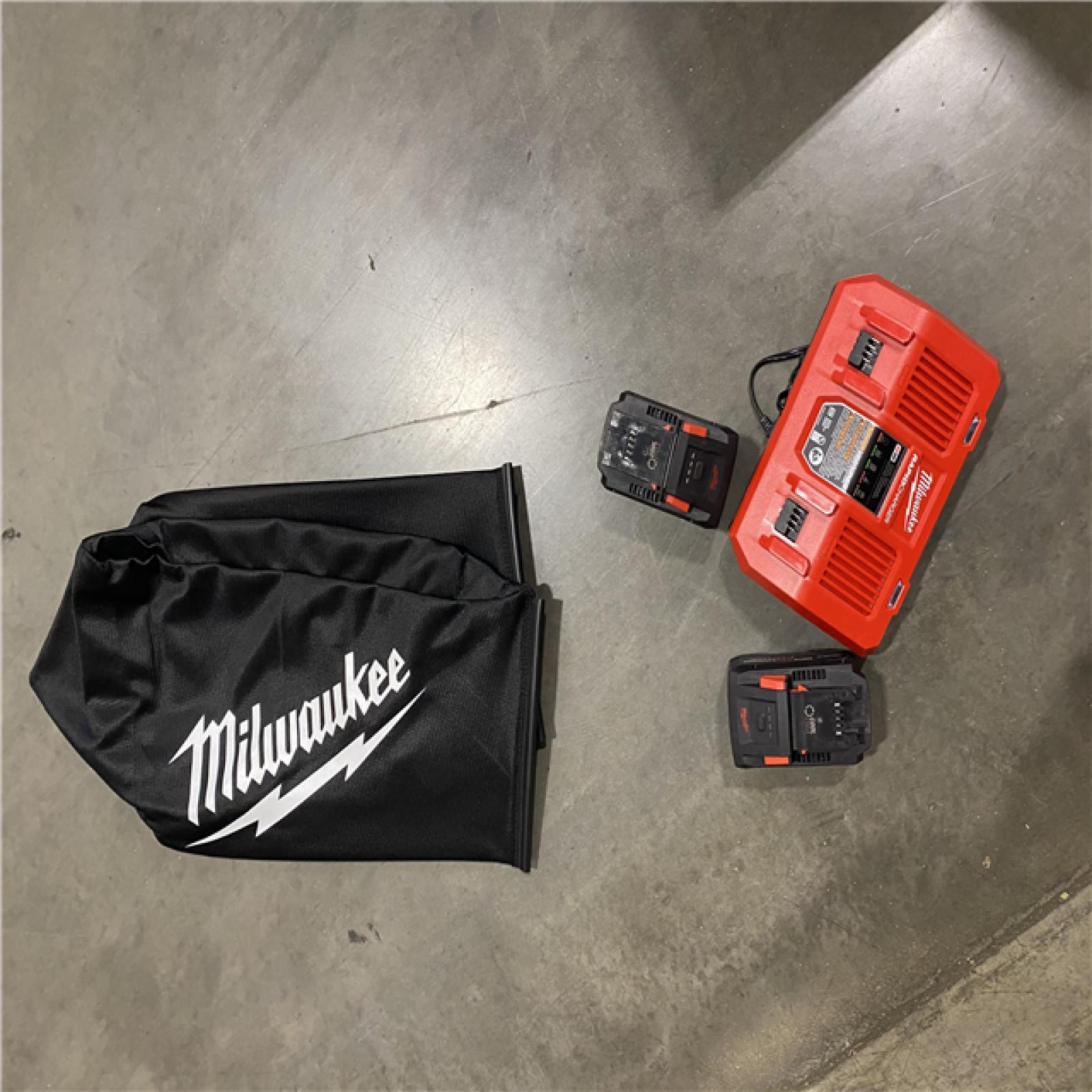 Dallas Location - As-Is Milwaukee M18 FUEL Brushless Cordless 21 in. Walk Behind Dual Battery Self-Propelled Mower Kit