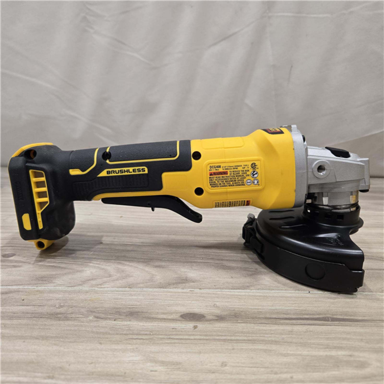 AS-IS DeWalt 20V MAX Cordless 4-1/2 in. Angle Grinder with Brake (Tool-Only)