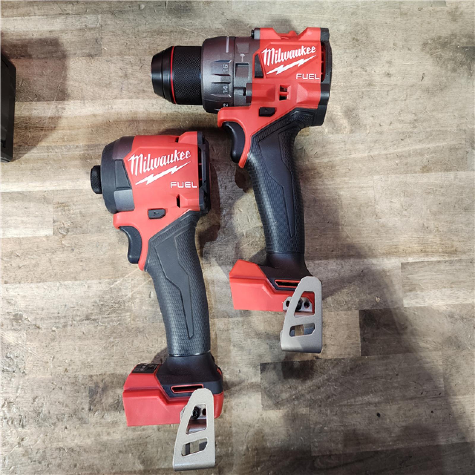 HOUSTON LOCATION - AS-IS (APPEARS LIKE NEW) Milwaukee FUEL 18V Lithium-Ion Brushless Cordless Hammer Drill and Impact Driver Combo Kit