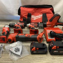 LIKE NEW - Milwaukee 18V Lithium-Ion Cordless (5-Tool) Combo Kit
