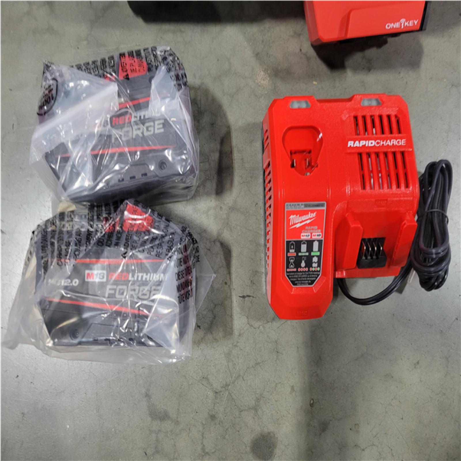 CALIFORNIA AS-IS MILWAUKEE M18 1 D-HANDLE EXT. ANVIL HIGH TORQUE IMPACT WRENCH W/ ONE KEY