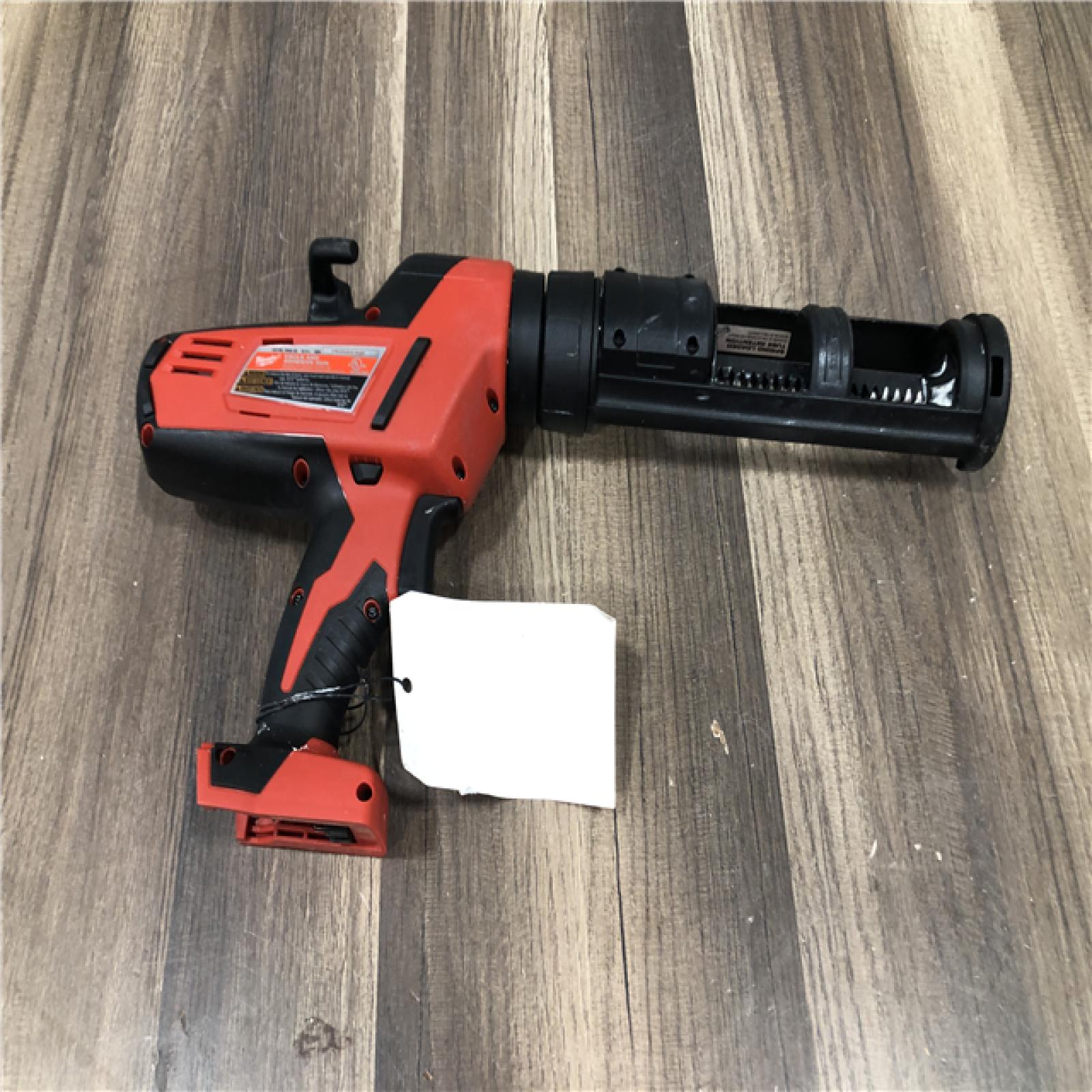 AS-IS Milwaukee 18-Volt Lithium-Ion Cordless 10 oz. Caulk and Adhesive Gun (Tool-Only)