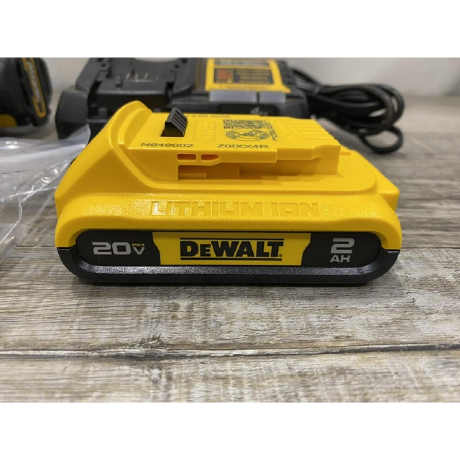 AS-IS DEWALT Atomic 20V Lithium-Ion Cordless Compact 1/2 in. Drill/Driver Kit