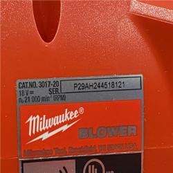 AS-IS Milwaukee FUEL 120 MPH 500 CFM 18V Brushless Cordless Battery Powered Leaf Blower Kit