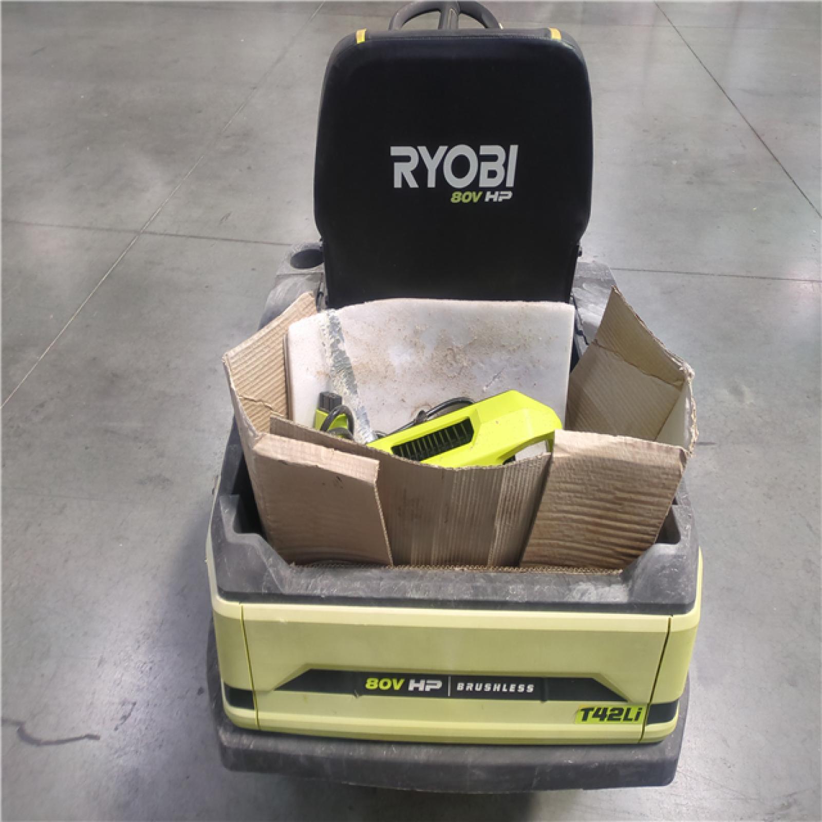 CALIFORNIA AS-IS RYOBI SITDOWN LAWNMOWER