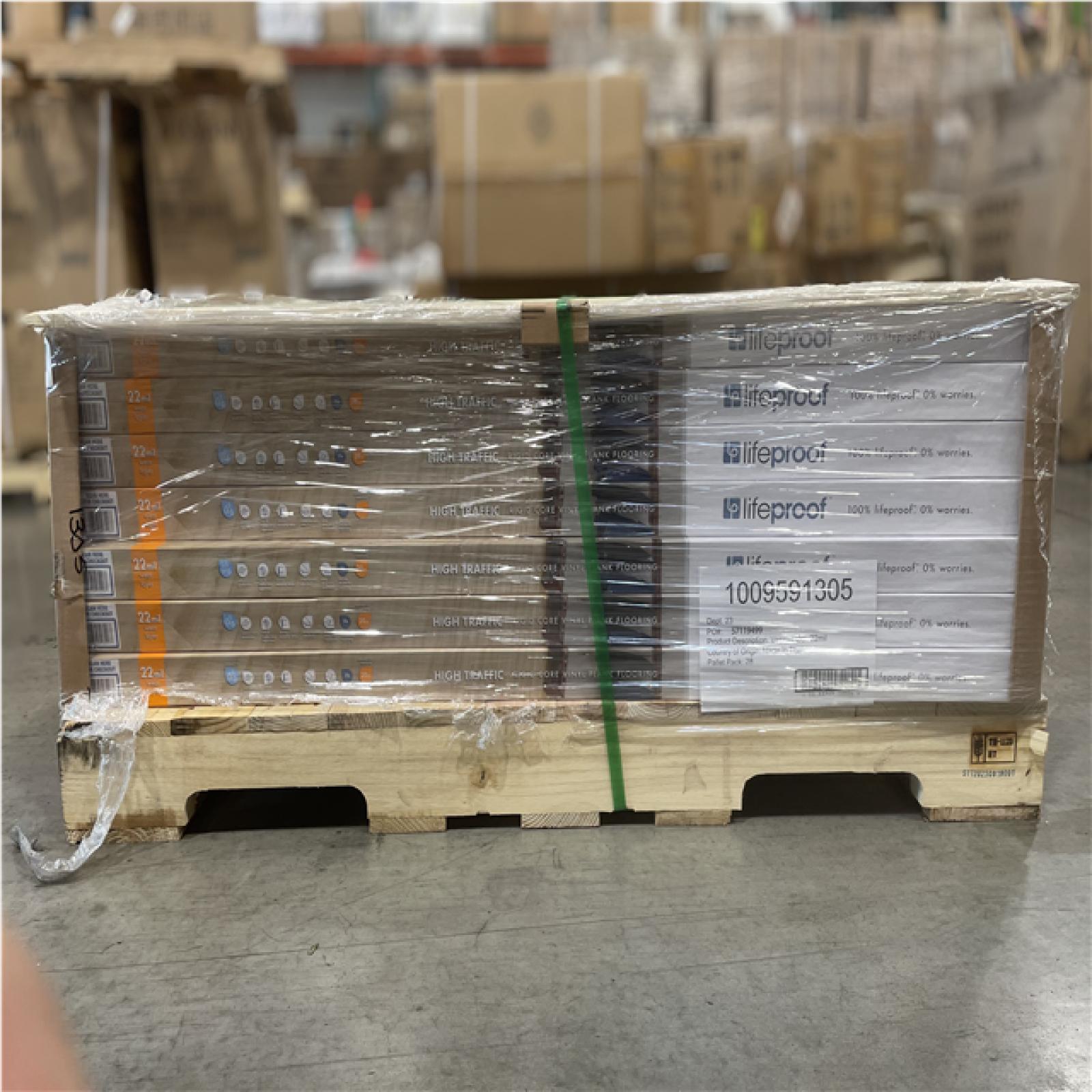 DALLAS LOCATION- AS-IS LIFEPROOF Vesinet Oak 22 mil x 8.7 in. W x 48 in. L Click Lock Waterproof Flooring (20.1 sq. ft./case) (20 UNITS)