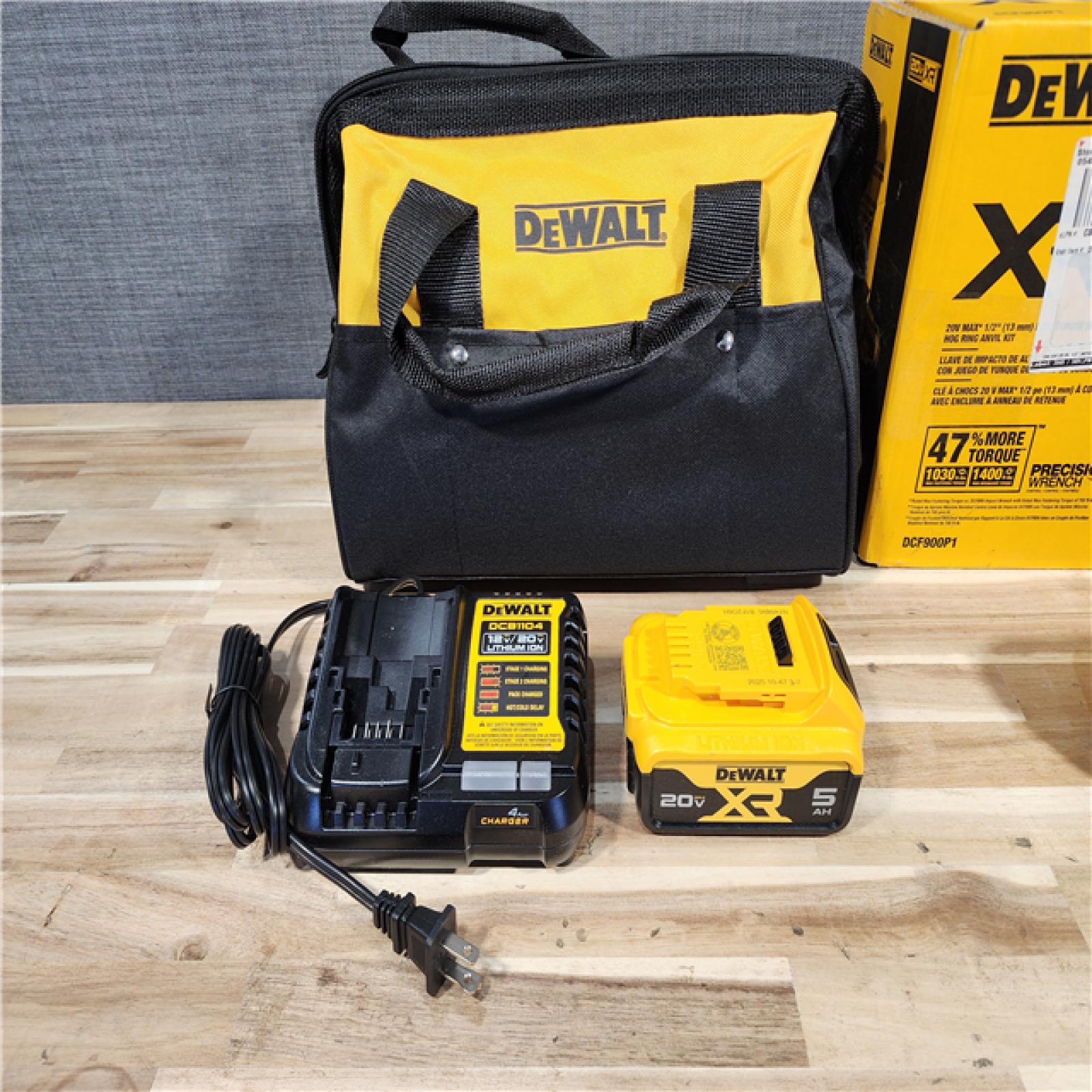HOUSTON LOCATION - AS-IS DEWALT 20V MAX* XR 1/2 High Torque Impact Wrench W/ BATTERY & CHARGER