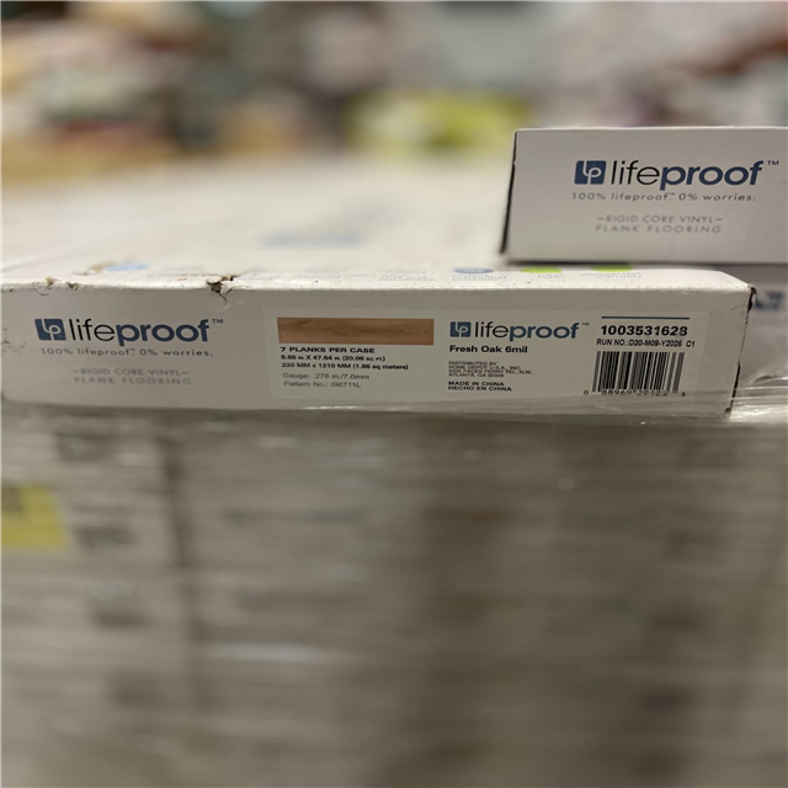 DALLAS LOCATION - Lifeproof Trail Oak 6 MIL x 8.7 in. W x 48 in. L Click Lock Waterproof Luxury Vinyl Plank Flooring (20.1 sqft/case)PALLET-(57 CASES)