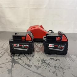 AS-IS- Milwaukee M18 18-Volt Lithium-Ion XC Starter Kit with Two 5.0Ah Batteries and Charger