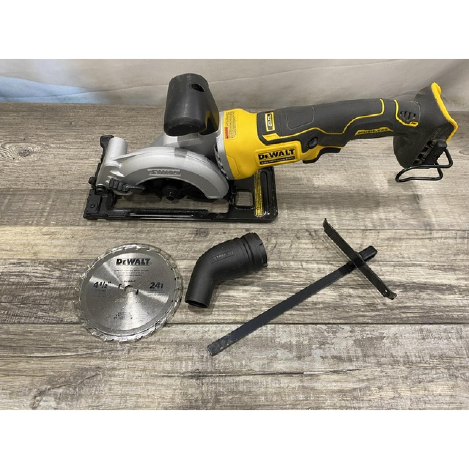 AS-IS DEWALT ATOMIC 20V MAX Cordless Brushless 4-1/2 in. Circular Saw (Tool Only)