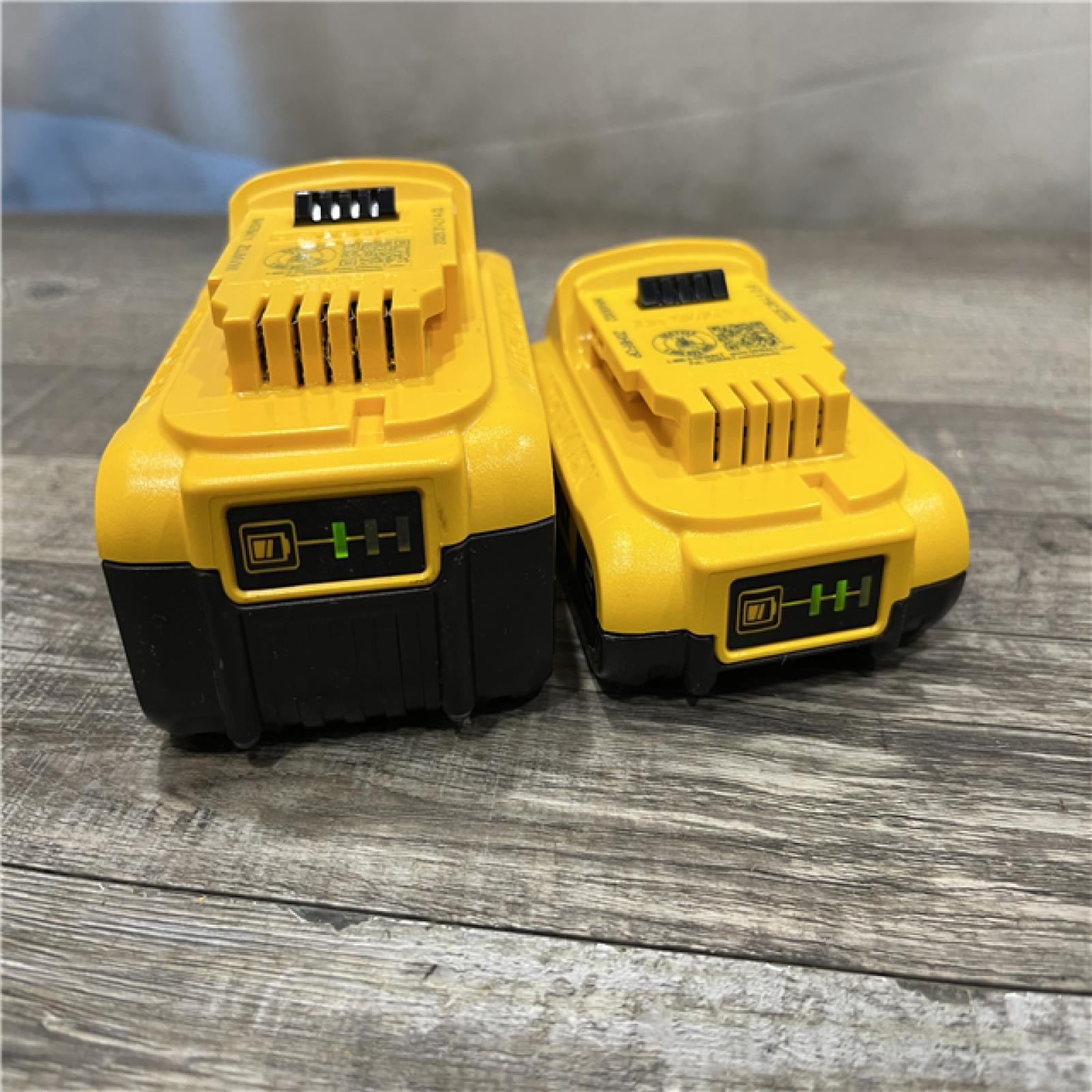 AS-IS DEWALT 20V MAX Lithium-Ion Battery Kit with 5.0Ah and 2.0Ah Battery and Charger
