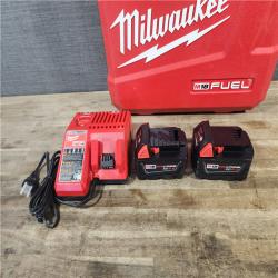 HOUSTON LOCATION - AS-IS Milwaukee 2904-22 Hammer Drill Driver Kit with Batteries  Charger & Tool Case  Red
