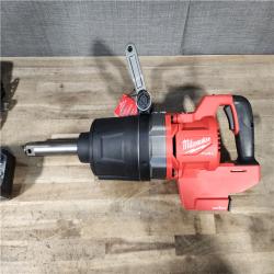 HOUSTON LOCATION - AS-IS (APPEARS LIKE NEW) M18 FUEL 18V Lithium-Ion Brushless Cordless 1 in. Impact Wrench Extended Reach D-Handle Kit W/Two 12.0 Ah Batteries