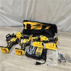 AS-IS DeWalt 20V MAX ATOMIC Cordless Brushless 4-Tool Combo Kit