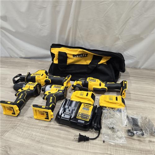 AS-IS DeWalt 20V MAX ATOMIC Cordless Brushless 4-Tool Combo Kit