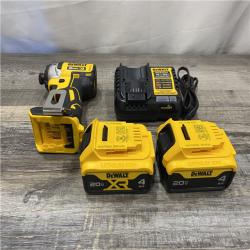 AS-IS DEWALT 20V MAX XR Cordless Brushless 3-Speed 1/4 in. Impact Driver Kit