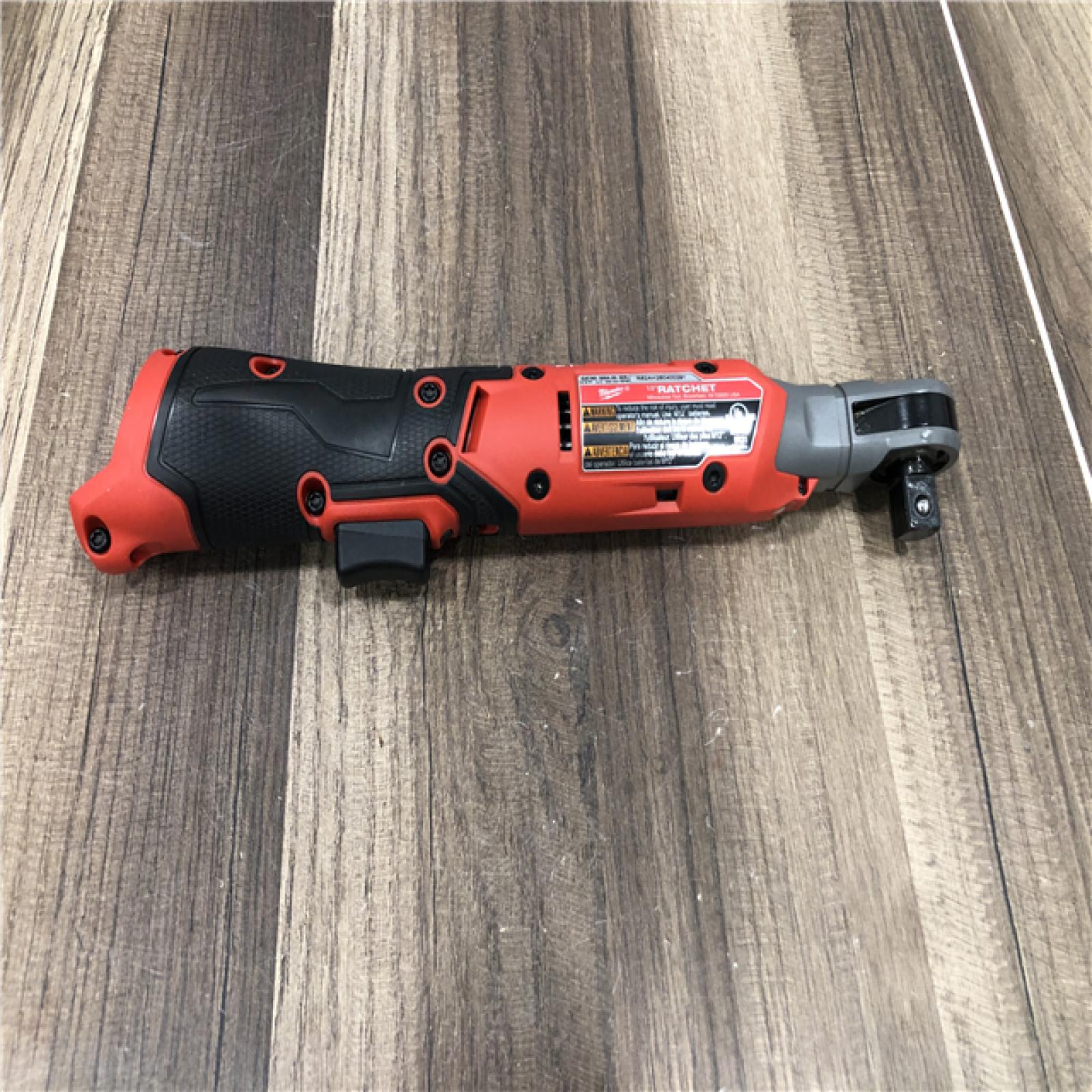 AS-IS Milwaukee FUEL 12V Lithium-Ion 1/2 in. Compact Cordless Ratchet (Tool-Only)
