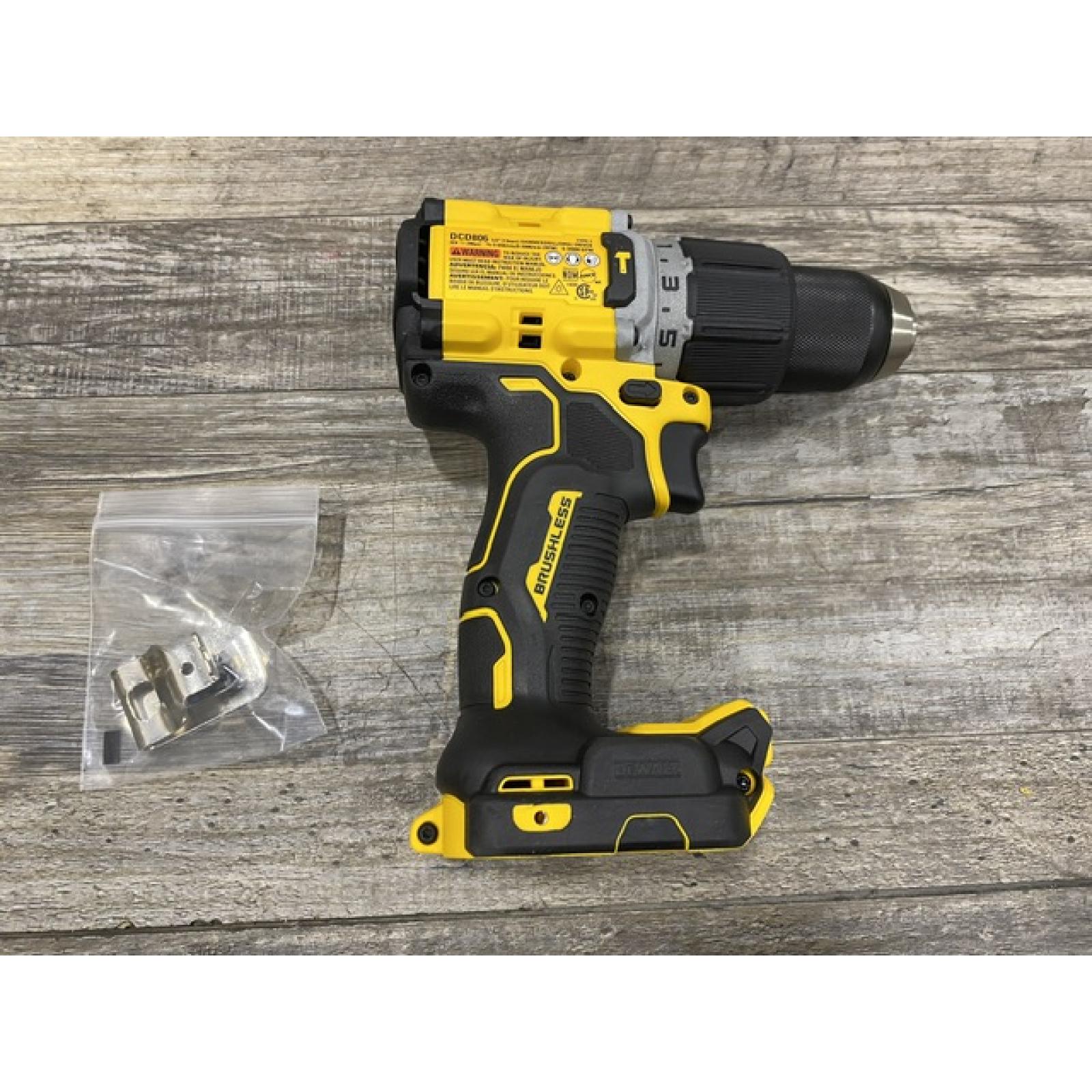 AS-IS DEWALT 20V XR Brushless Cordless 1/2 in. Hammer Drill (Tool-Only)