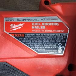 HOUSTON LOCATION - AS-IS Milwaukee FUEL 18-Volt Lithium-Ion Brushless Cordless Coil Roofing Nailer (Tool Only)