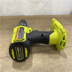 AS-IS RYOBI ONE+ HP 18V Brushless Cordless 1/2 in. Hammer Drill Kit 4.0 Ah HIGH PERFORMANCE Battery  Charger  and Bag