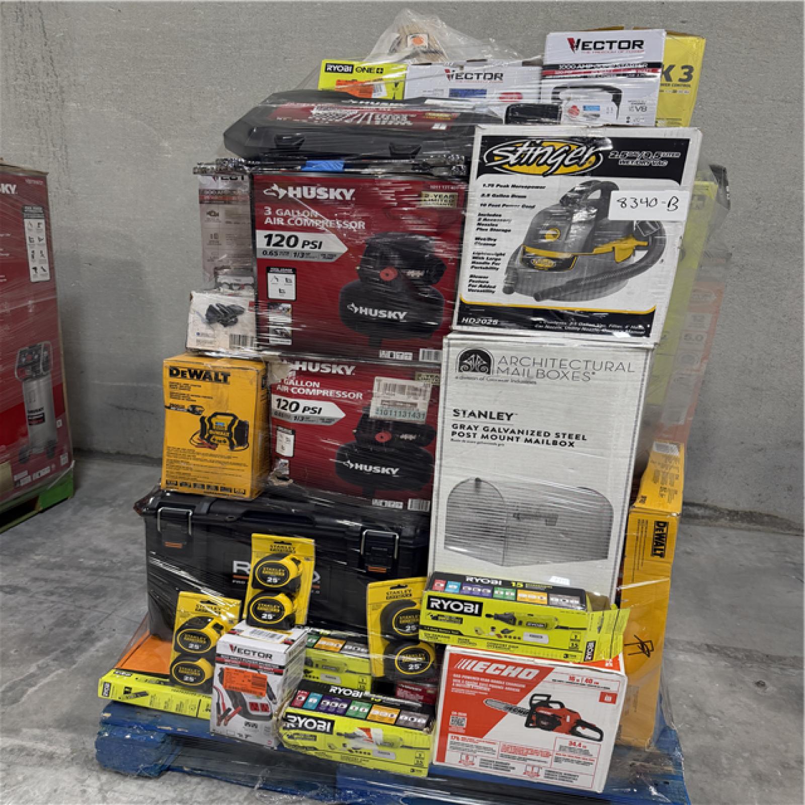 Atlanta Location AS-IS Tools Partial Truckload (8 Pallets) 8340-B
