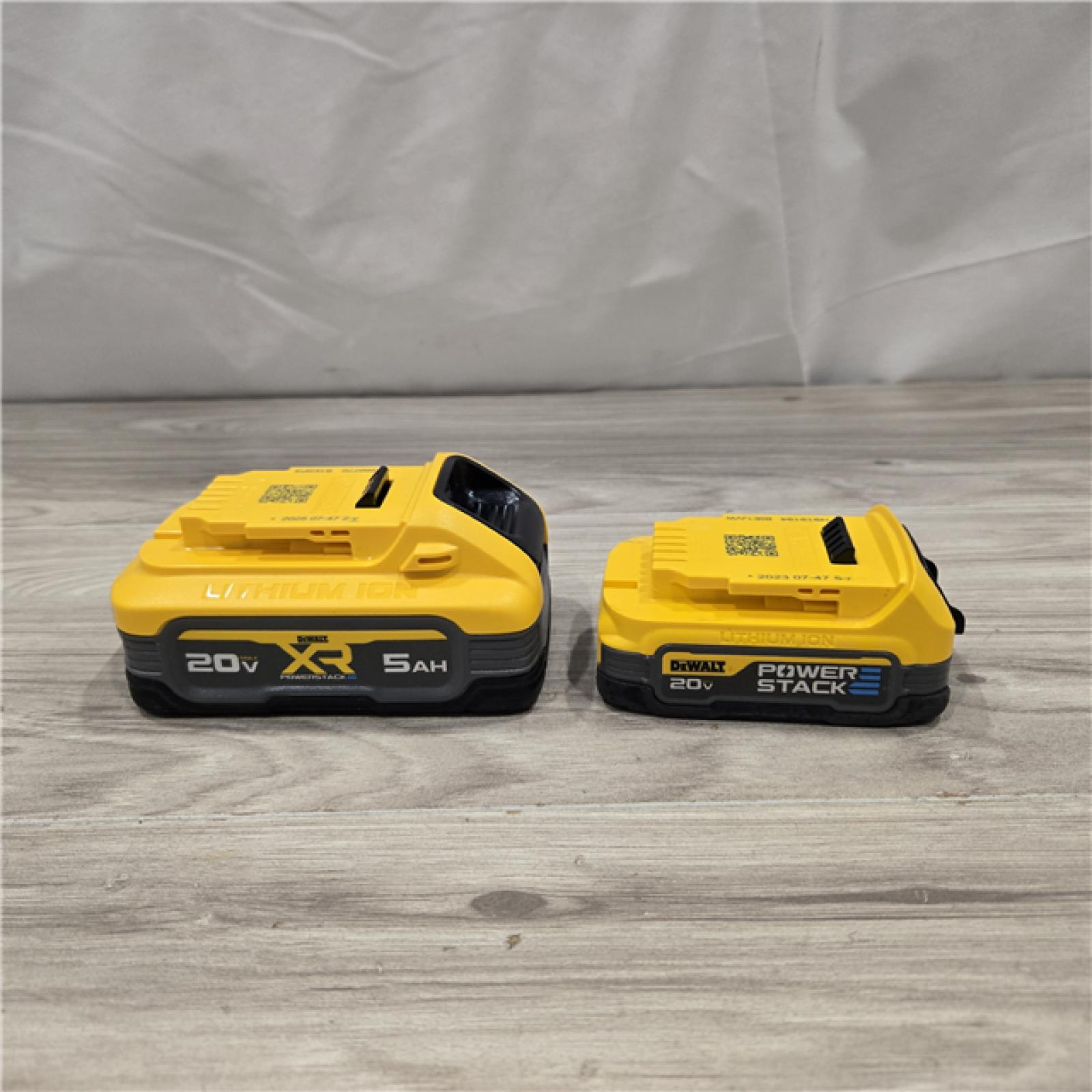 AS-IS Dewalt DCBP315-2C 20V MAX POWERSTACK Batteries and Charger Starter Kit