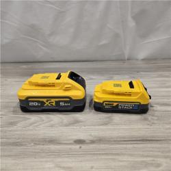 AS-IS Dewalt DCBP315-2C 20V MAX POWERSTACK Batteries and Charger Starter Kit