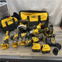 AS-IS DEWALT 20V Lithium-Ion Cordless 8-Tool Combo Kit