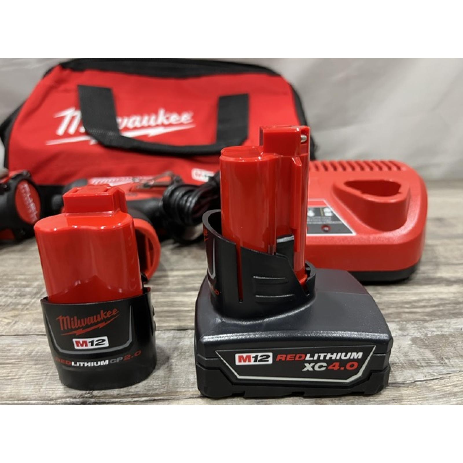 AS-IS Milwaukee FUEL 12-Volt Lithium-Ion Brushless Cordless Hammer Drill and Impact Driver Combo Kit