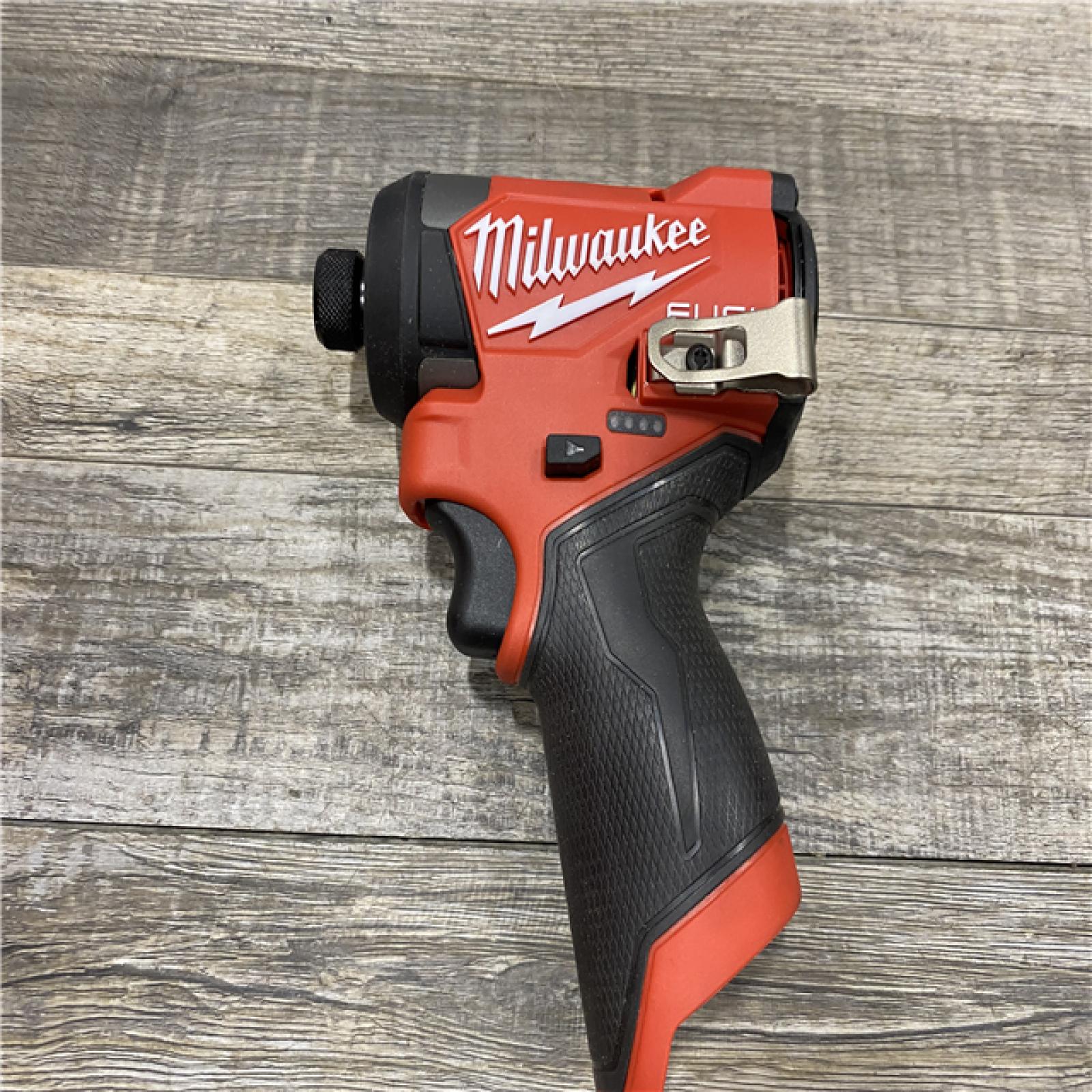 AS-IS Milwaukee  FUEL 12V Lithium-Ion Brushless Cordless 1/4 in. Hex Impact Driver Kit