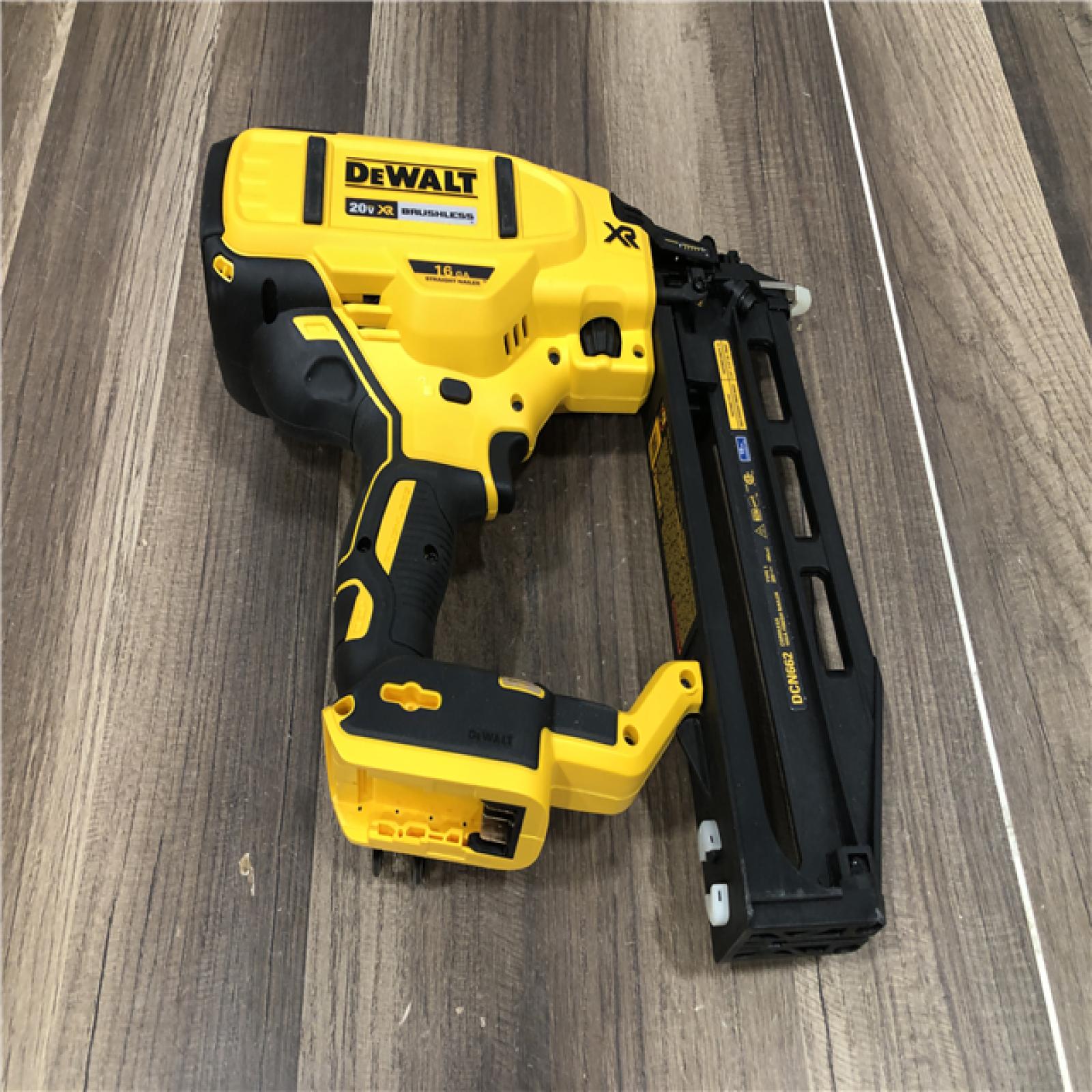 AS-IS DEWALT 20V MAX XR 16-Gauge Lithium-Ion Cordless Finish Nailer (Tool Only)