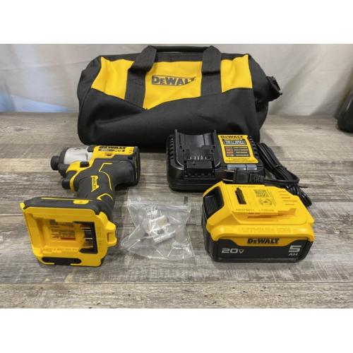 AS-IS DEWALT 20-Volt Maximum XR Lithium-Ion Cordless Brushless 1/4 in. 3-Speed Impact Driver Kit