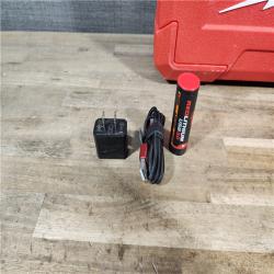 HOUSTON LOCATION - AS-IS Milwaukee 100 ft. REDLITHIUM Lithium-Ion USB Green Rechargeable Cross Line Laser Level Kit