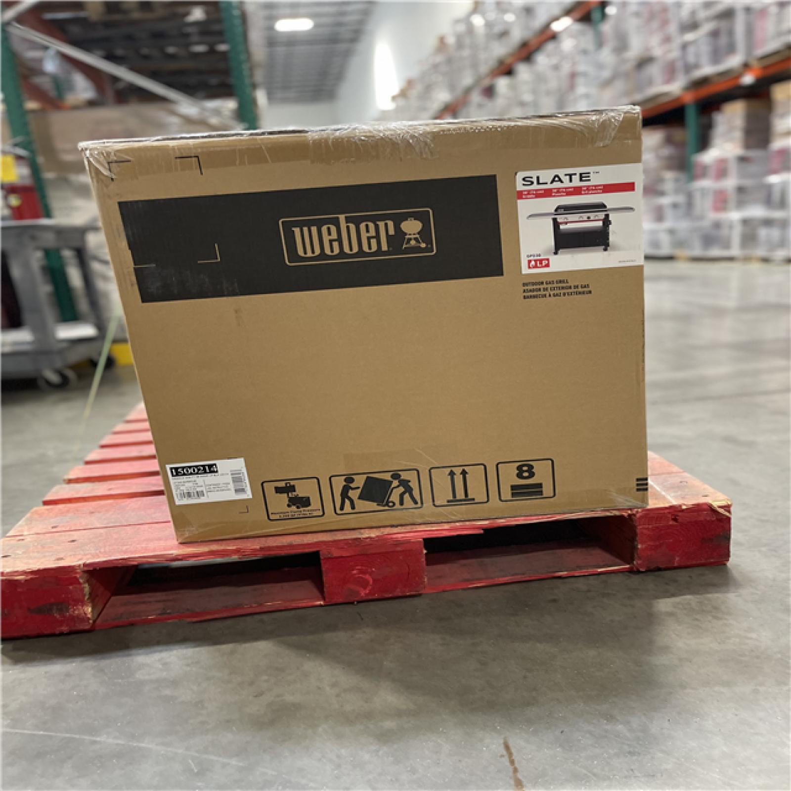 DALLAS LOCATION-NEW! WEBER Slate Griddle 3-Burner LP Gas 30 in. Flat Top Grill