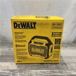 NEW - DEWALT 20V MAX Cordless Bluetooth Speaker (Tool Only)