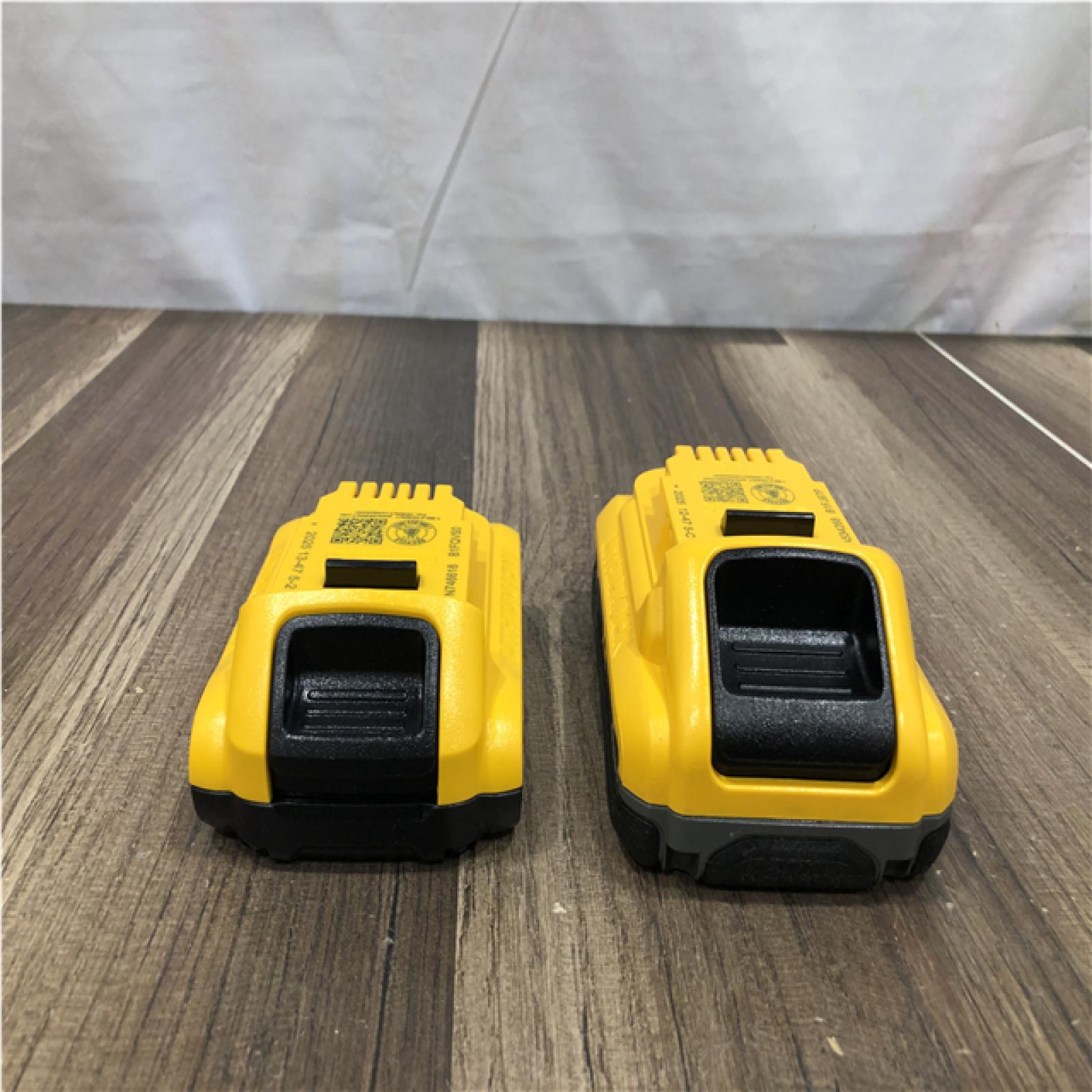 AS-IS DEWALT 20V MAX Lithium-Ion 4.0 Ah and 2.0Ah Battery Packs (2-Pack)