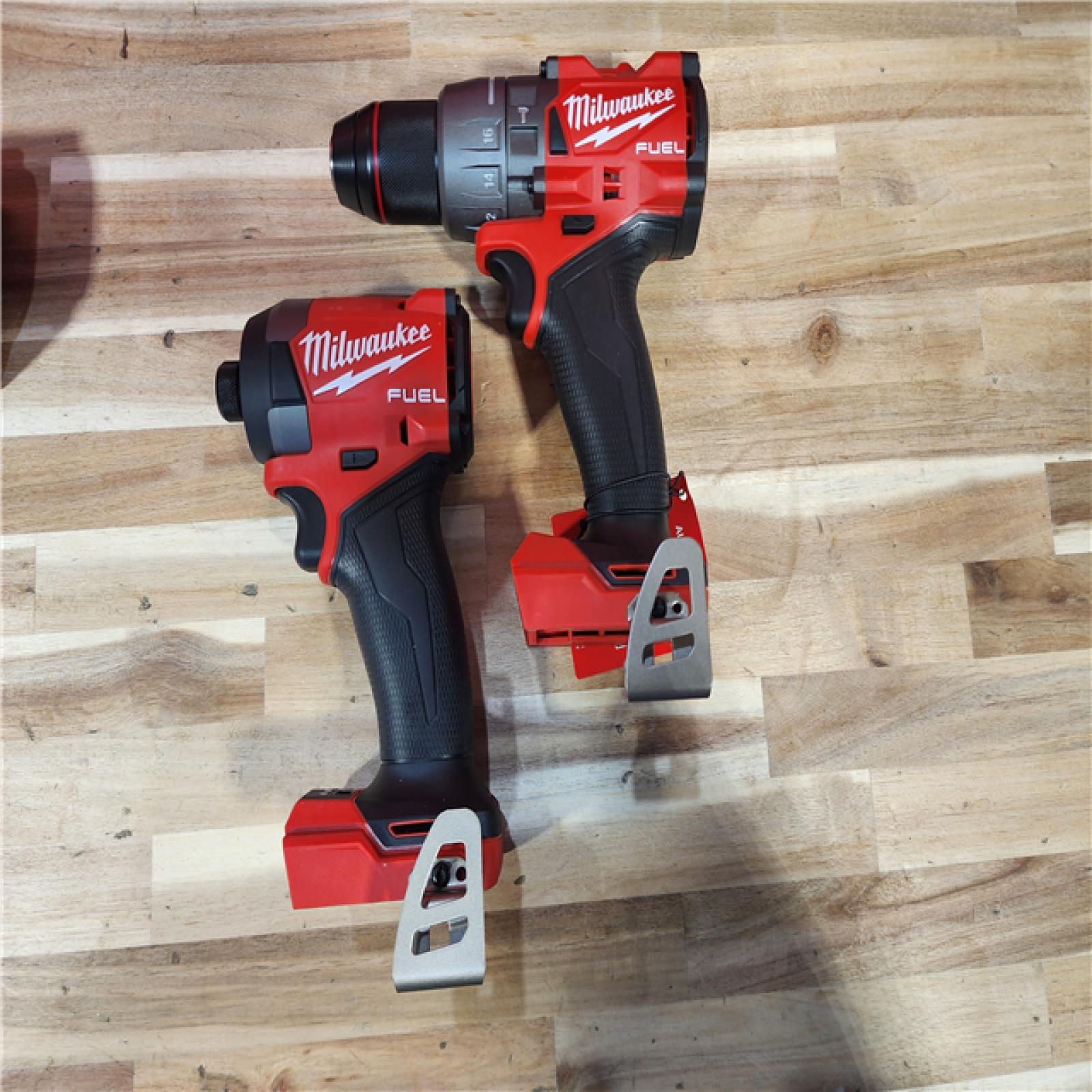 HOUSTON LOCATION - AS-IS (APPEARS LIKE NEW) Milwaukee FUEL 18V Lithium-Ion Brushless Cordless Hammer Drill and Impact Driver Combo Kit