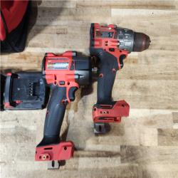 HOUSTON LOCATION - AS - IS Milwaukee 2 Tool Combo Kit W/ (2) Battery & Charger