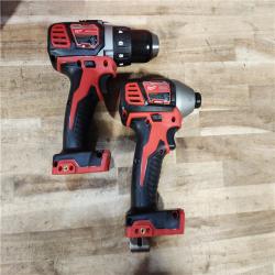 HOUSTON LOCATION - AS-IS Milwaukee 18V Lithium-Ion Cordless Drill Driver/Impact Driver Combo Kit