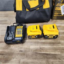 HOUSTON LOCATION - AS-IS DEWALT 20V MAX XR Hammer Drill and ATOMIC Impact Driver 2 Tool Cordless Combo Kit with (2) 4.0Ah Batteries, Charger, and Bag