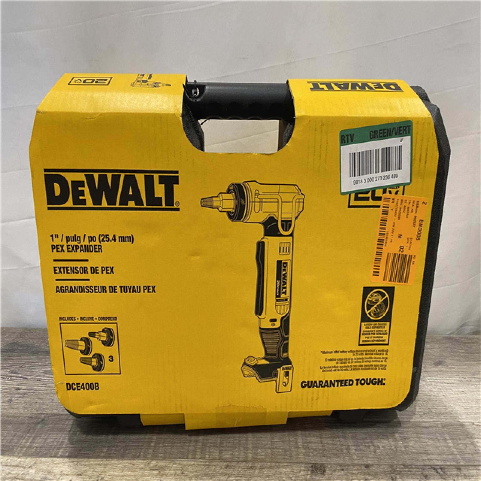NEW - DEWALT 20V MAX Cordless 1 in. PEX Expansion Tool  PEX Expander Grease and Case