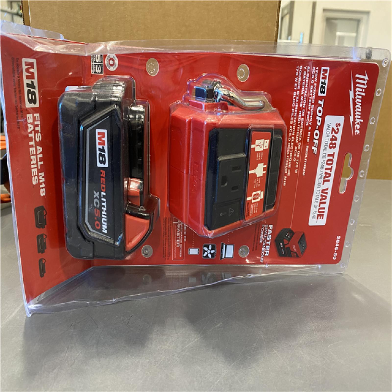 NEW Milwaukee M18 Top off 175w Power Supply M18 Redlithium Xc5