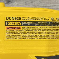 AS-IS DEWALT 20-Volt 21° Cordless Framing Nailer (Tool-Only)