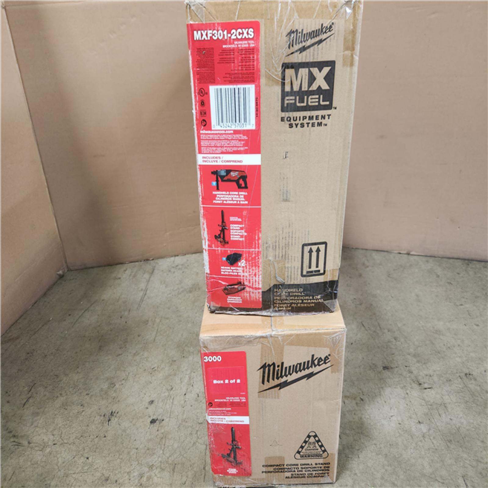 Phoenix NEW Milwaukee MX FUEL Lithium-Ion Cordless Handheld Core Drill Kit with Stand  2 Batteries and Charger