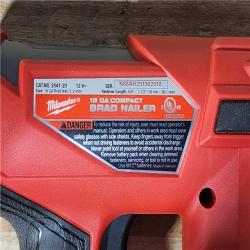 HOUSTON LOCATION - AS-IS Milwaukee  FUEL 12-Volt Lithium-Ion Brushless Cordless 18-Gauge 1-1/2 in. Compact Brad Nailer (Tool Only)