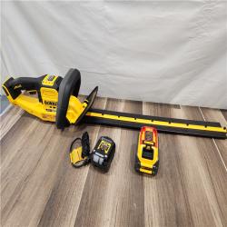 LIKE NEW! - FLEXVOLT 60V MAX 26 in. Brushless Cordless Battery Powered Hedge Trimmer Kit with (1) FLEXVOLT 2 Ah Battery Charger