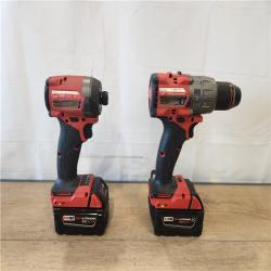 AS-IS- Milwaukee FUEL 18V Lithium-Ion Brushless Cordless Hammer Drill and Impact Driver Combo Kit