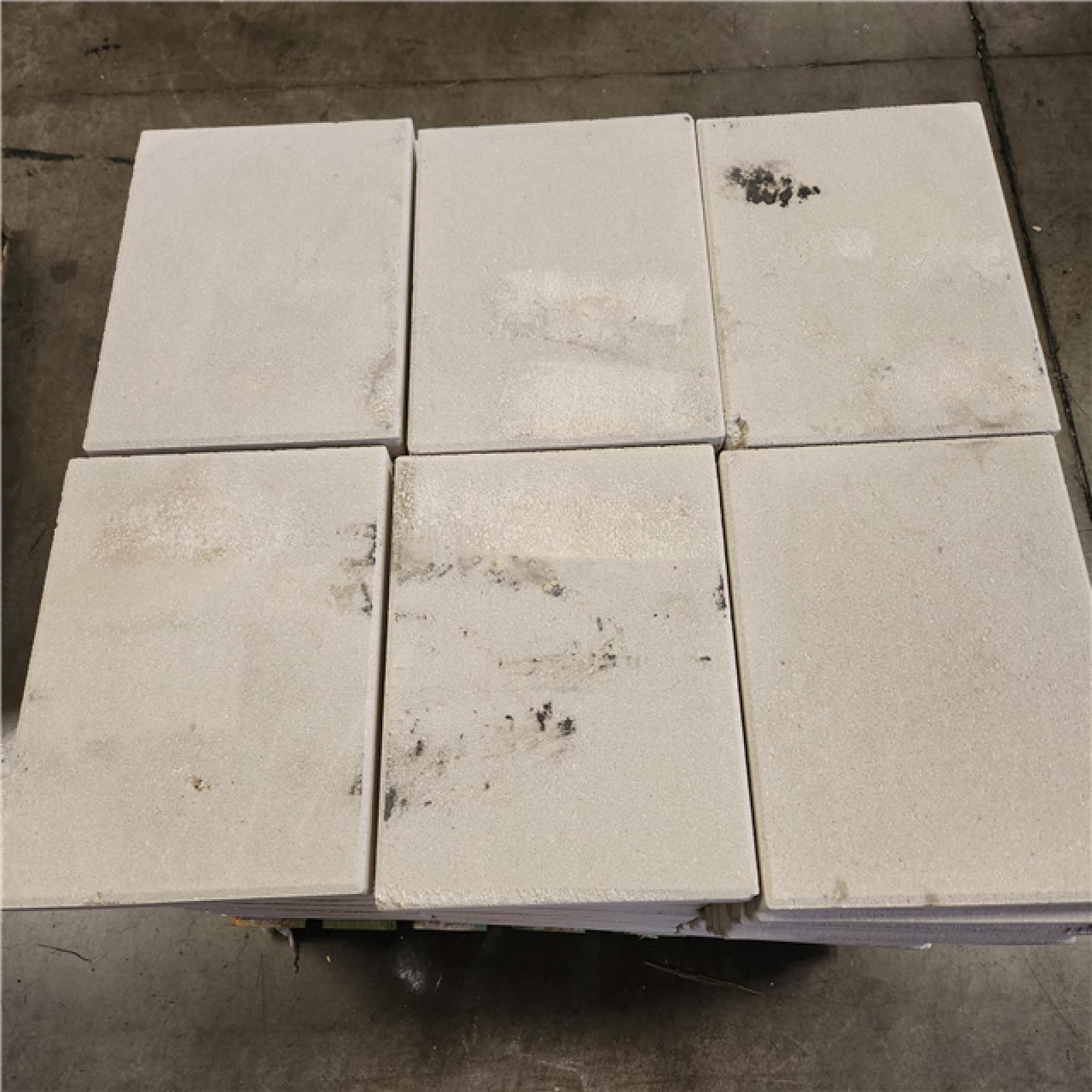 Phoenix AS-IS Oldcastle 15.75 in. x 15.75 in. x 1.75 in. White Concrete Step Stone (90- Piece Pallet)