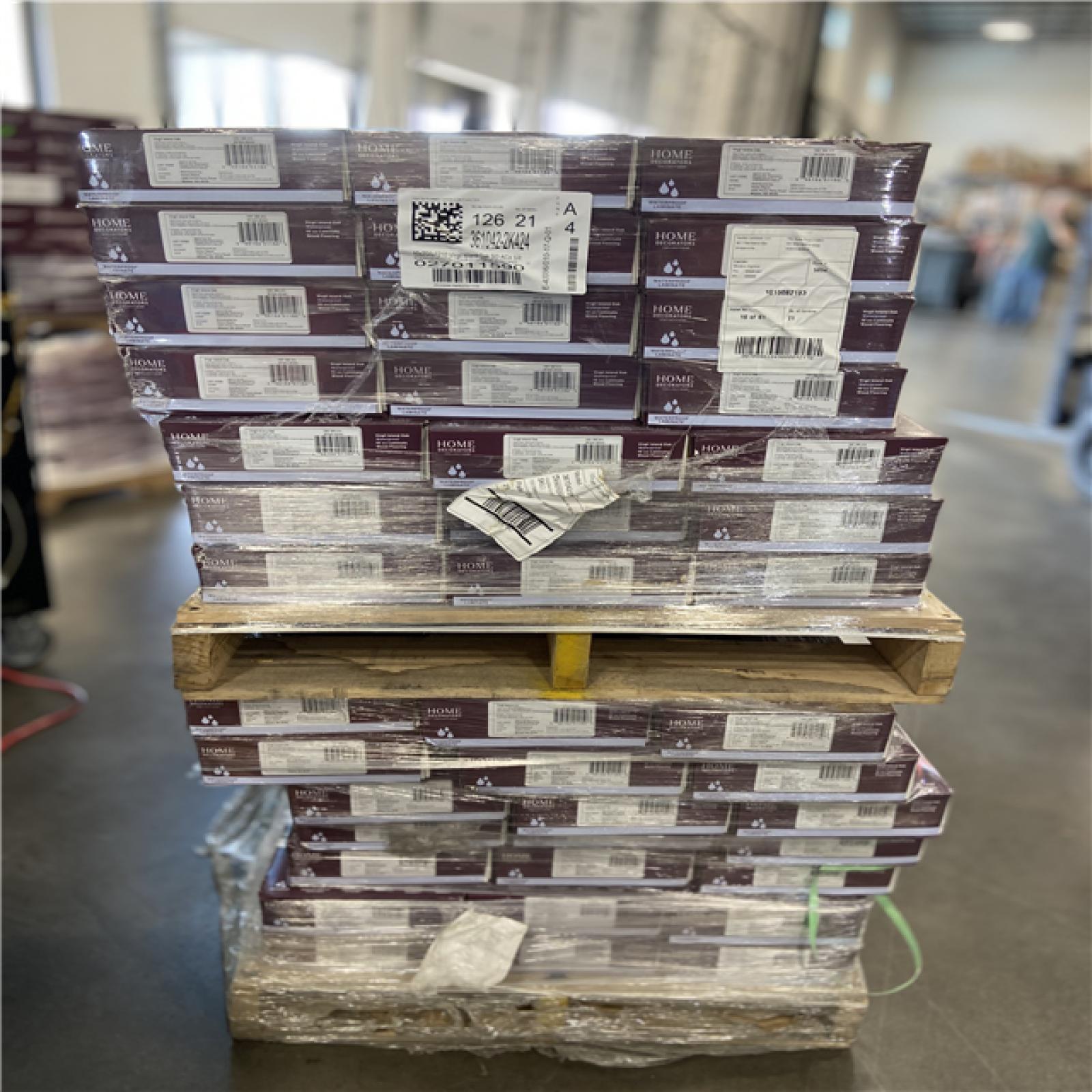 DALLAS LOCATION - Home Decorators Collection Virgil Island Oak 12 mm T x 8 in. W Waterproof Laminate Wood Flooring (15.9 sqft/case) 42 CASES