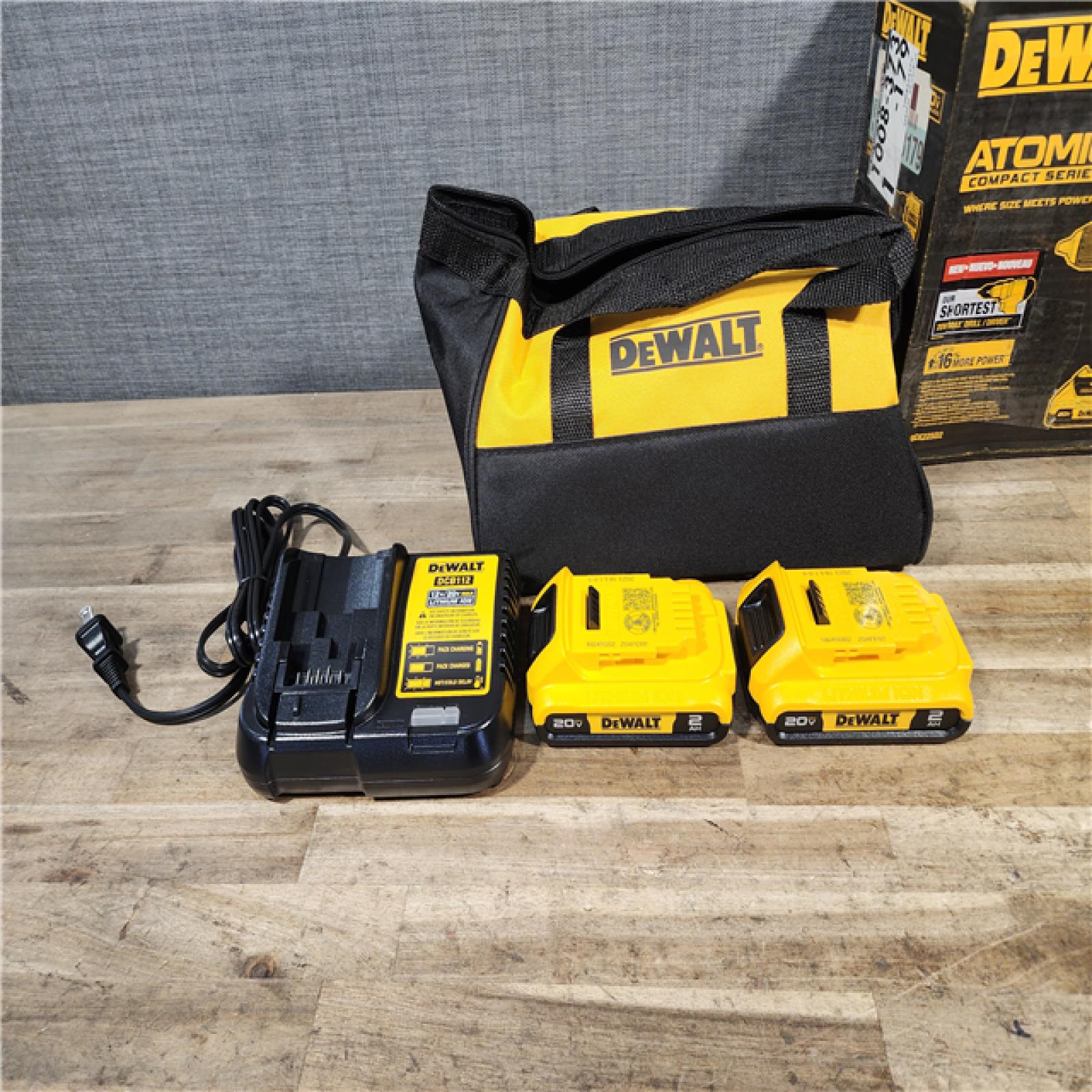 HOUSTON LOCATION - AS-IS DEWALT ATOMIC 20-Volt MAX Lithium-Ion Cordless (2-Tool) Combo Kit